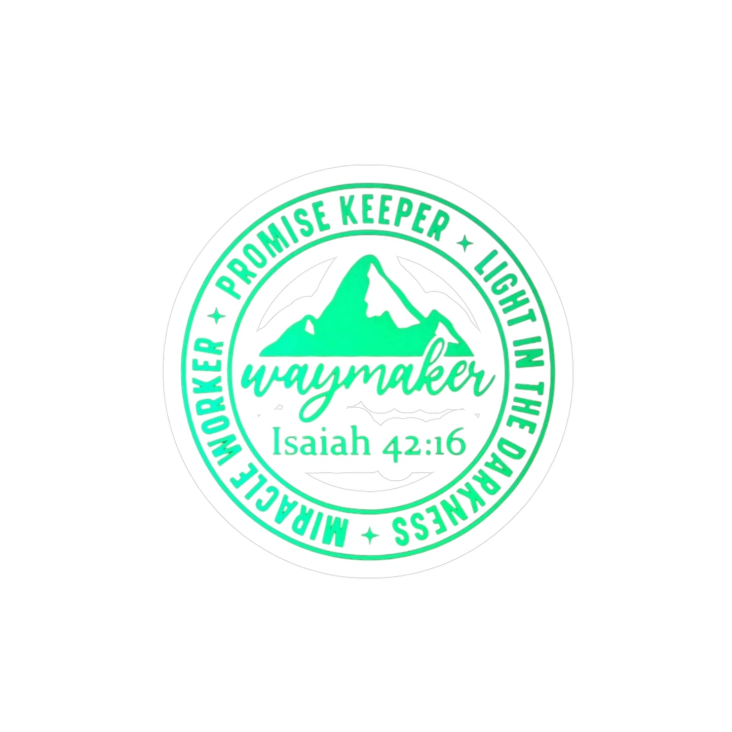 Isaiah 42:16 Kiss-Cut Vinyl Decals