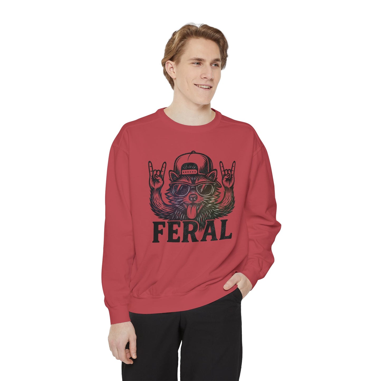 Raccoon Sweatshirt - Feral Raccoon Crewneck