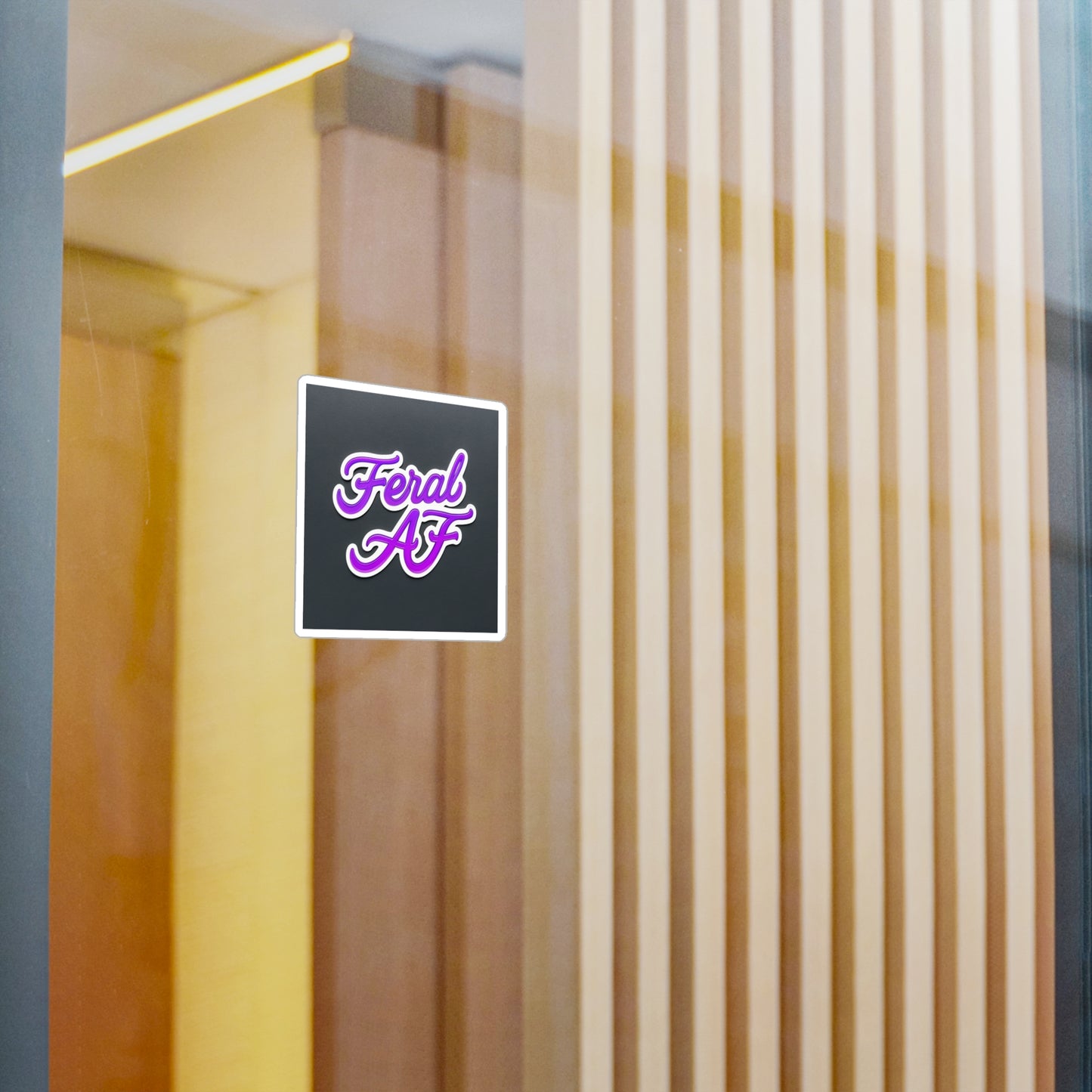 Feral Af purple Kiss-Cut Vinyl Decals