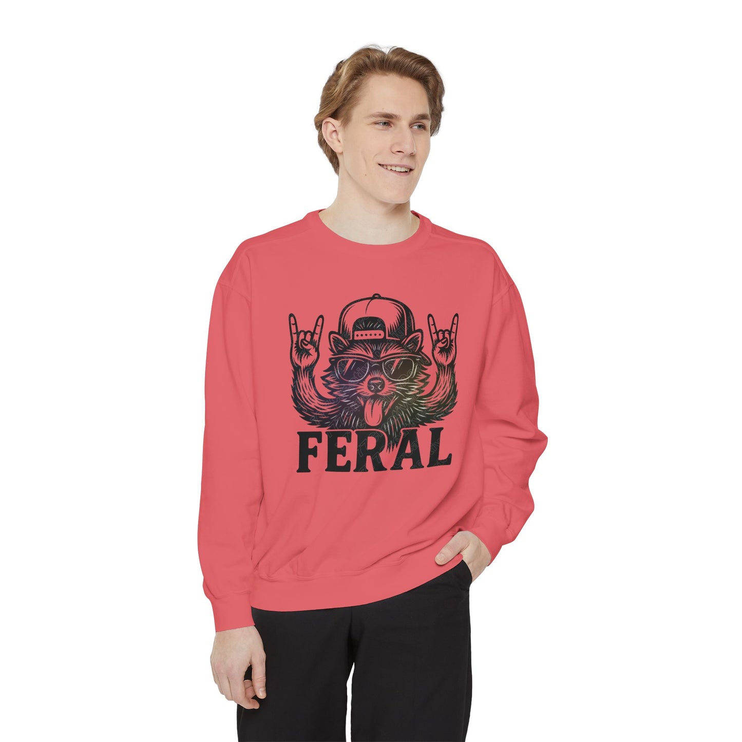 Raccoon Sweatshirt - Feral Raccoon Crewneck