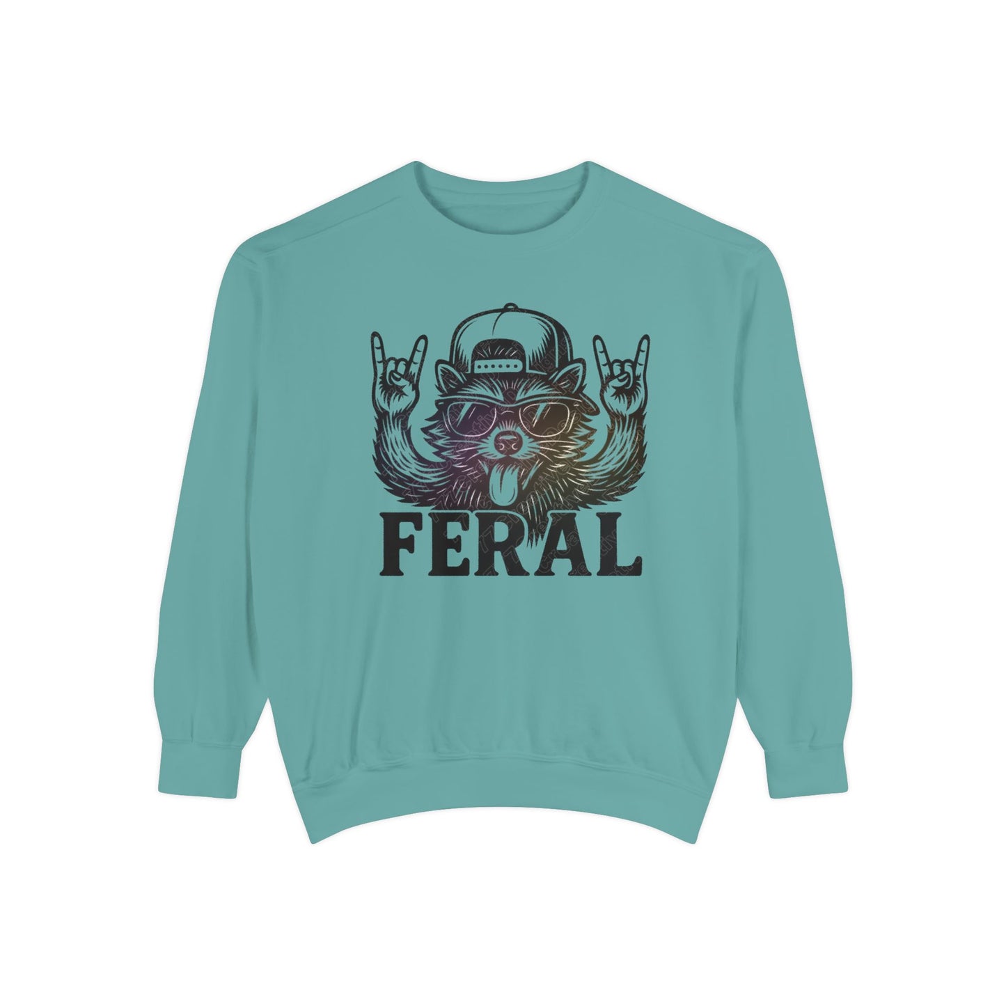 Raccoon Sweatshirt - Feral Raccoon Crewneck