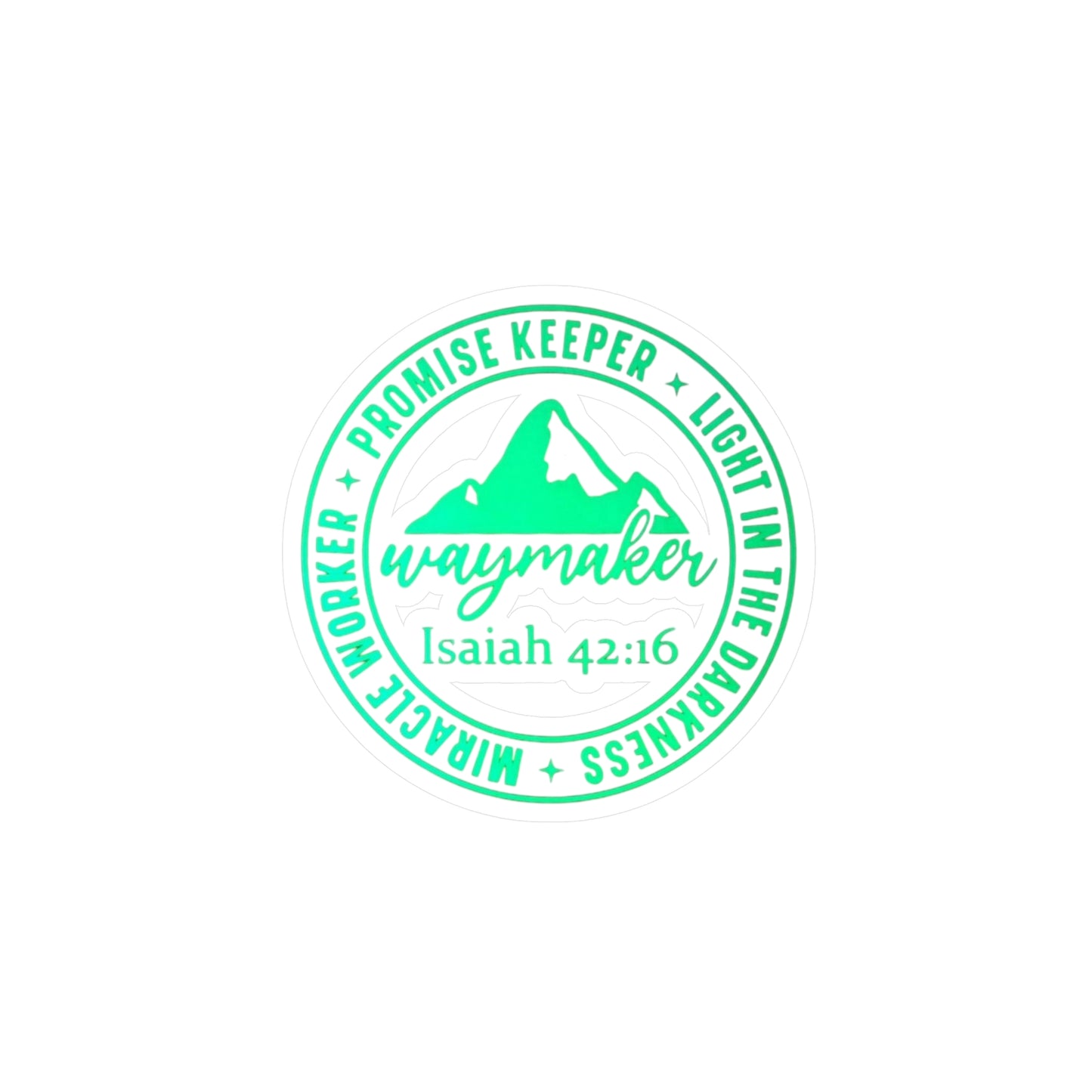 Isaiah 42:16 Kiss-Cut Vinyl Decals