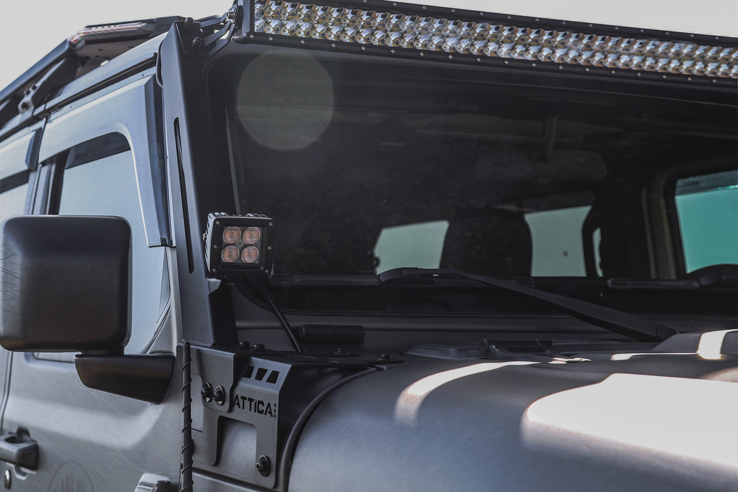 Attica 4x4 2018-2024 Jeep Wrangler JL Frontier Series Light Mount Brackets