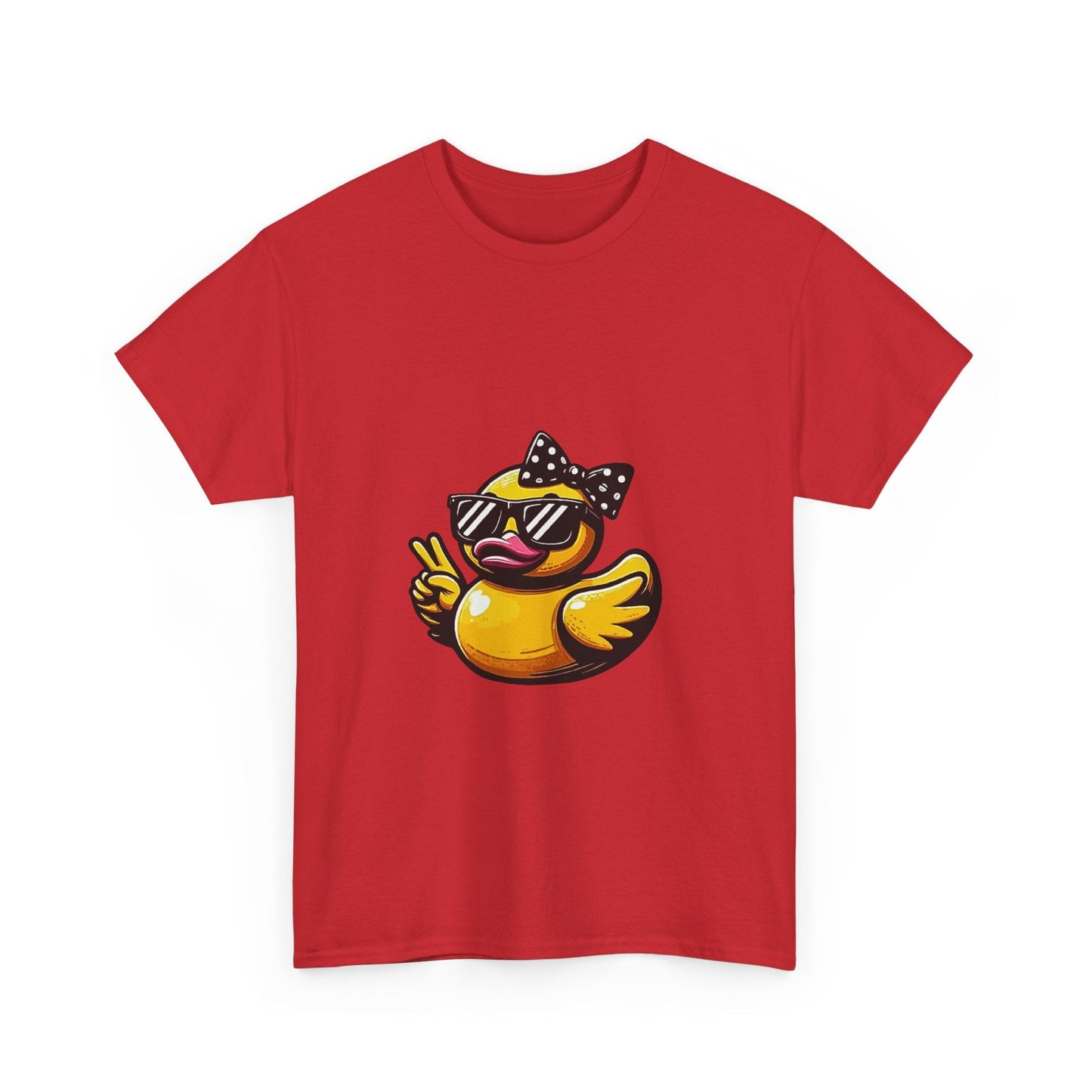 Chic Duck Unisex Heavy Cotton Tee - Fun Retro Graphic Shirt