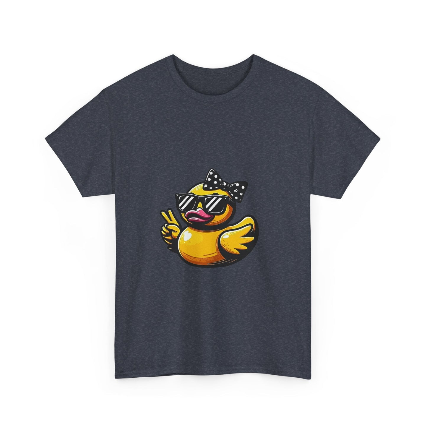 Chic Duck Unisex Heavy Cotton Tee - Fun Retro Graphic Shirt