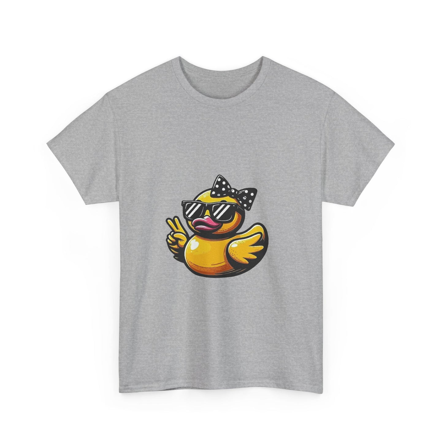 Chic Duck Unisex Heavy Cotton Tee - Fun Retro Graphic Shirt