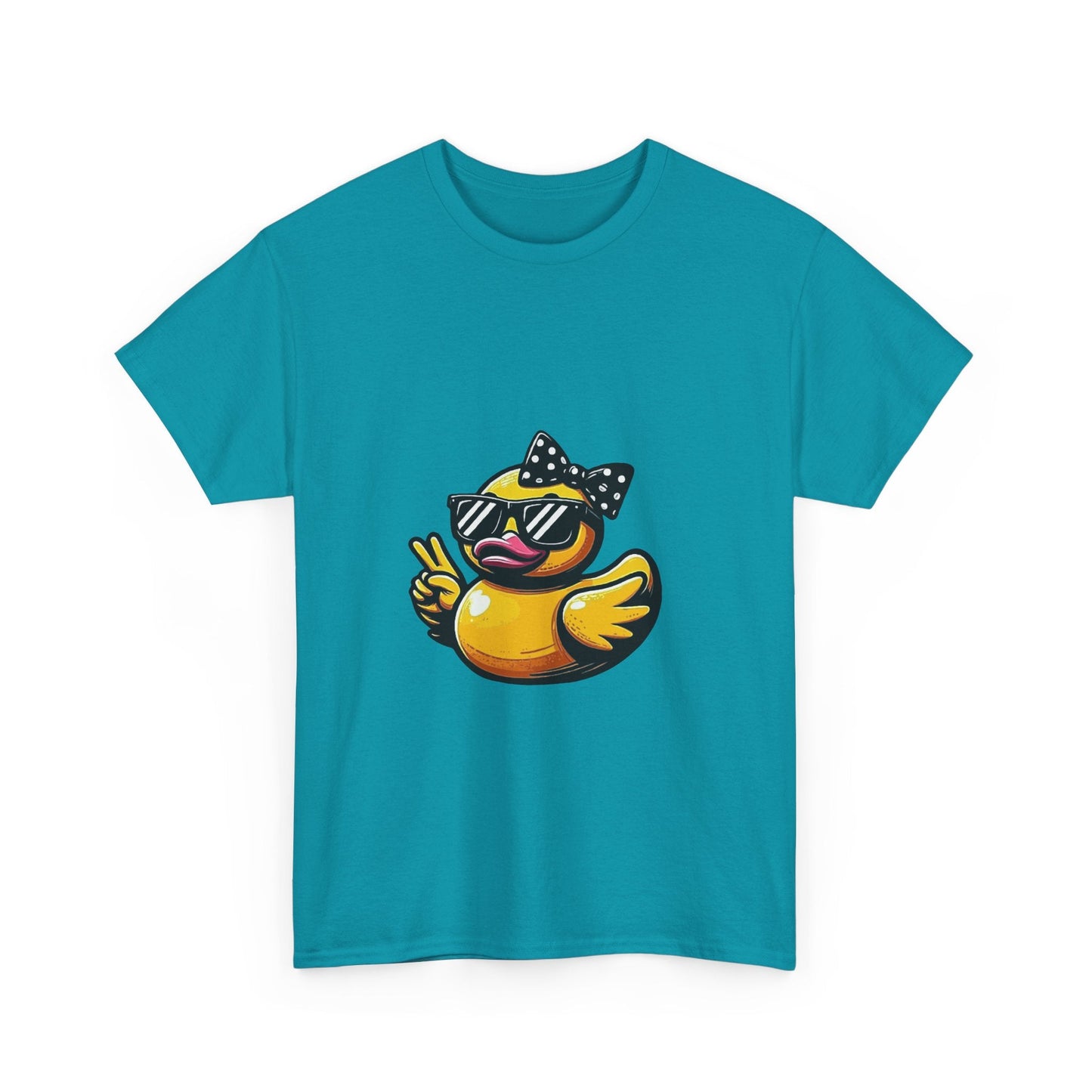 Chic Duck Unisex Heavy Cotton Tee - Fun Retro Graphic Shirt