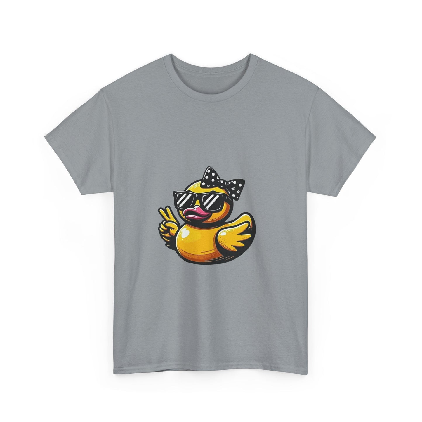 Chic Duck Unisex Heavy Cotton Tee - Fun Retro Graphic Shirt