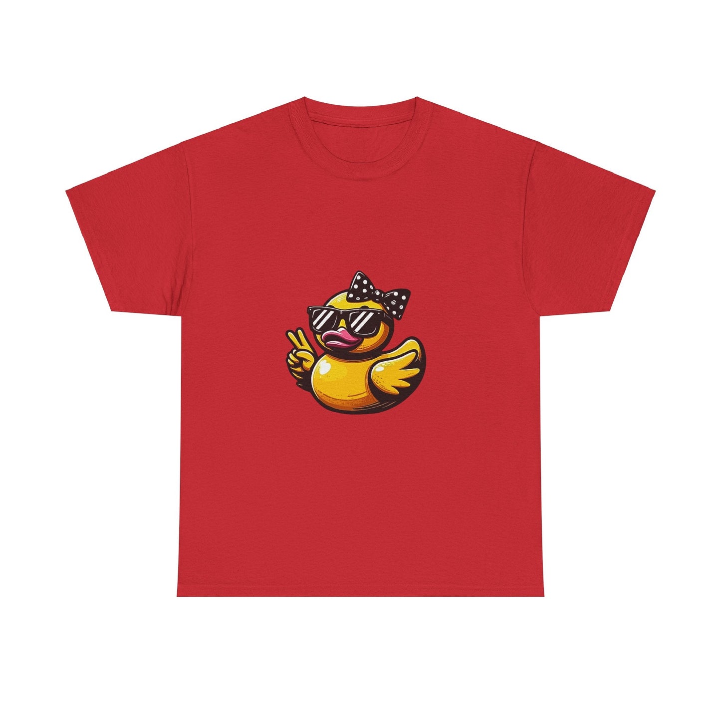 Chic Duck Unisex Heavy Cotton Tee - Fun Retro Graphic Shirt