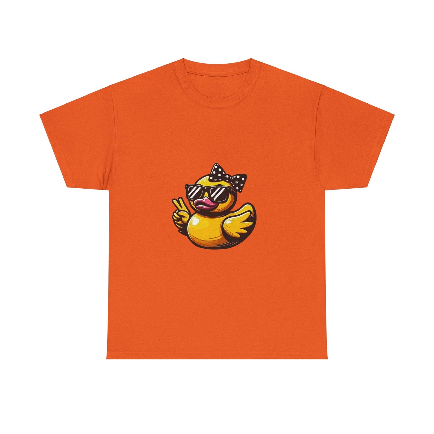 Chic Duck Unisex Heavy Cotton Tee - Fun Retro Graphic Shirt
