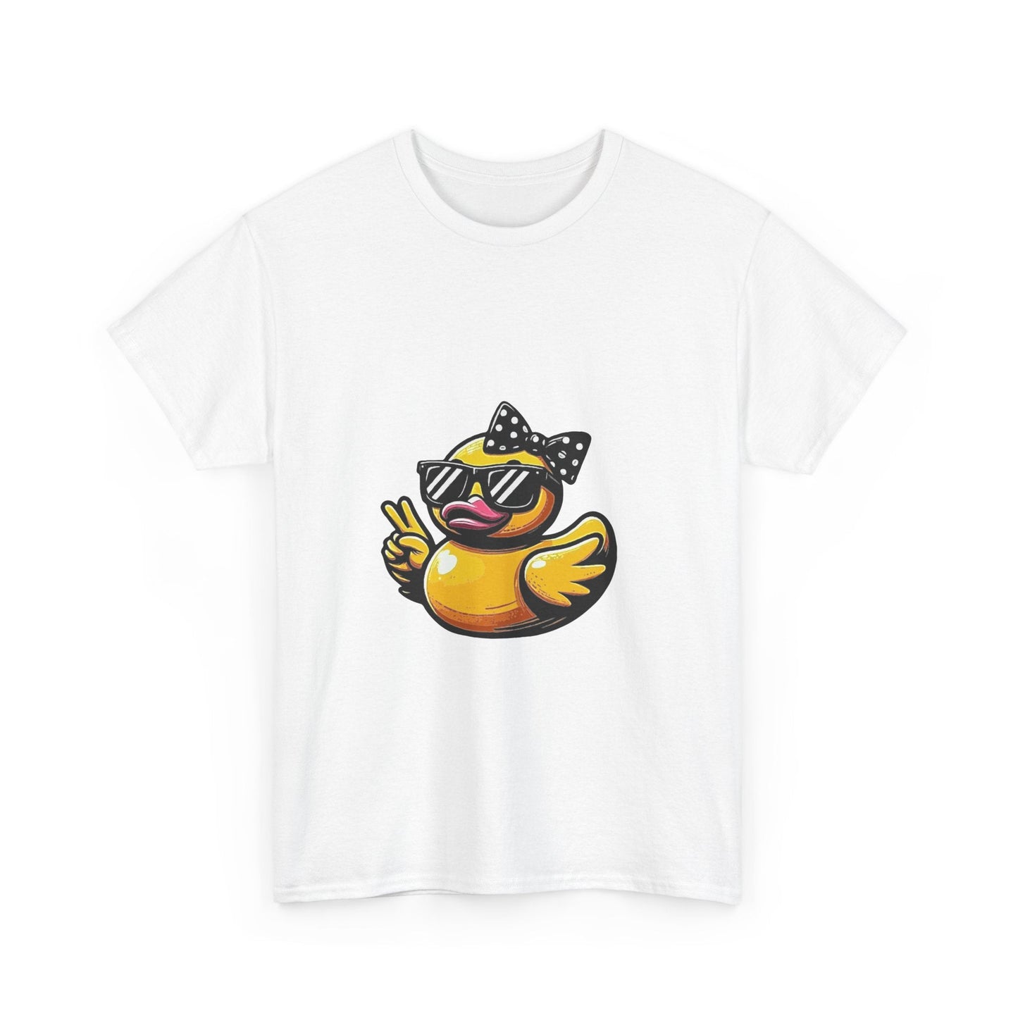 Chic Duck Unisex Heavy Cotton Tee - Fun Retro Graphic Shirt