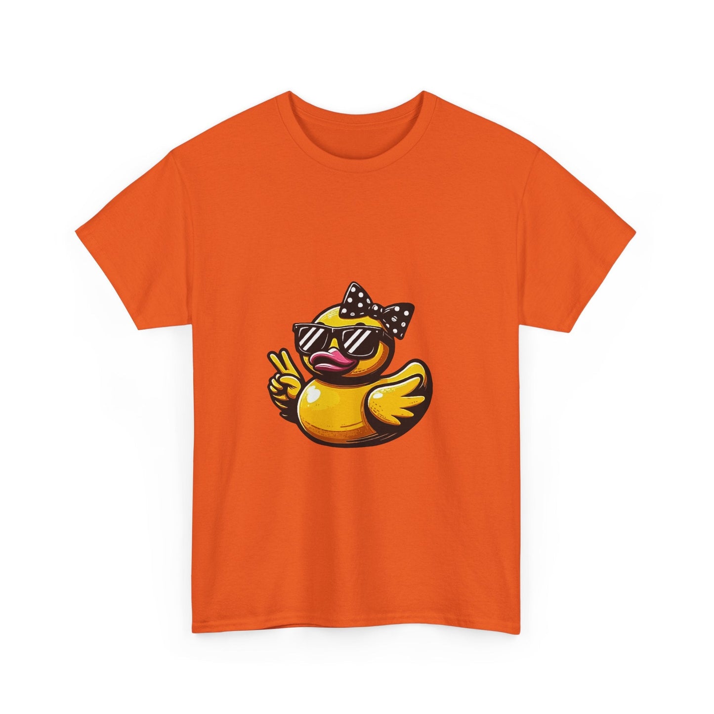 Chic Duck Unisex Heavy Cotton Tee - Fun Retro Graphic Shirt
