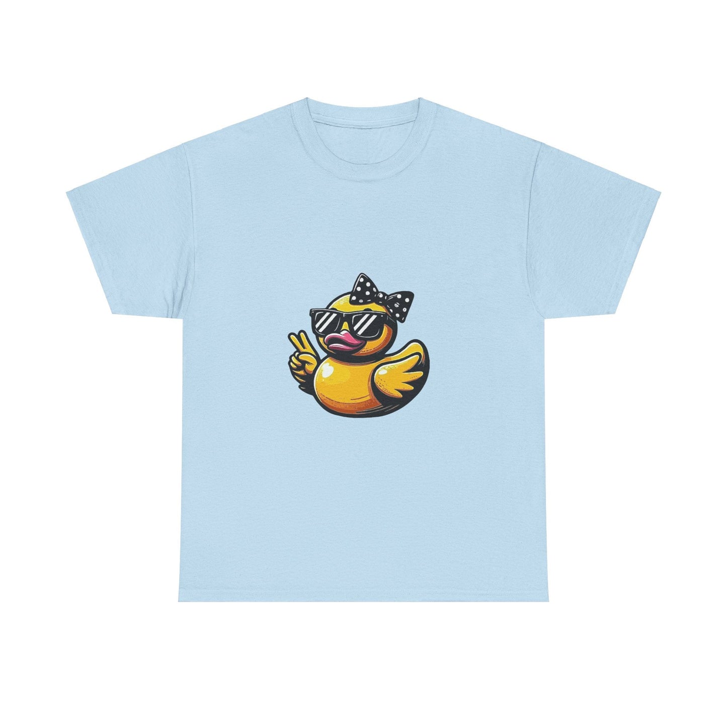 Chic Duck Unisex Heavy Cotton Tee - Fun Retro Graphic Shirt