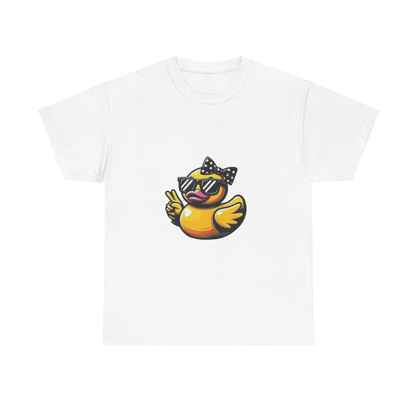 Chic Duck Unisex Heavy Cotton Tee - Fun Retro Graphic Shirt