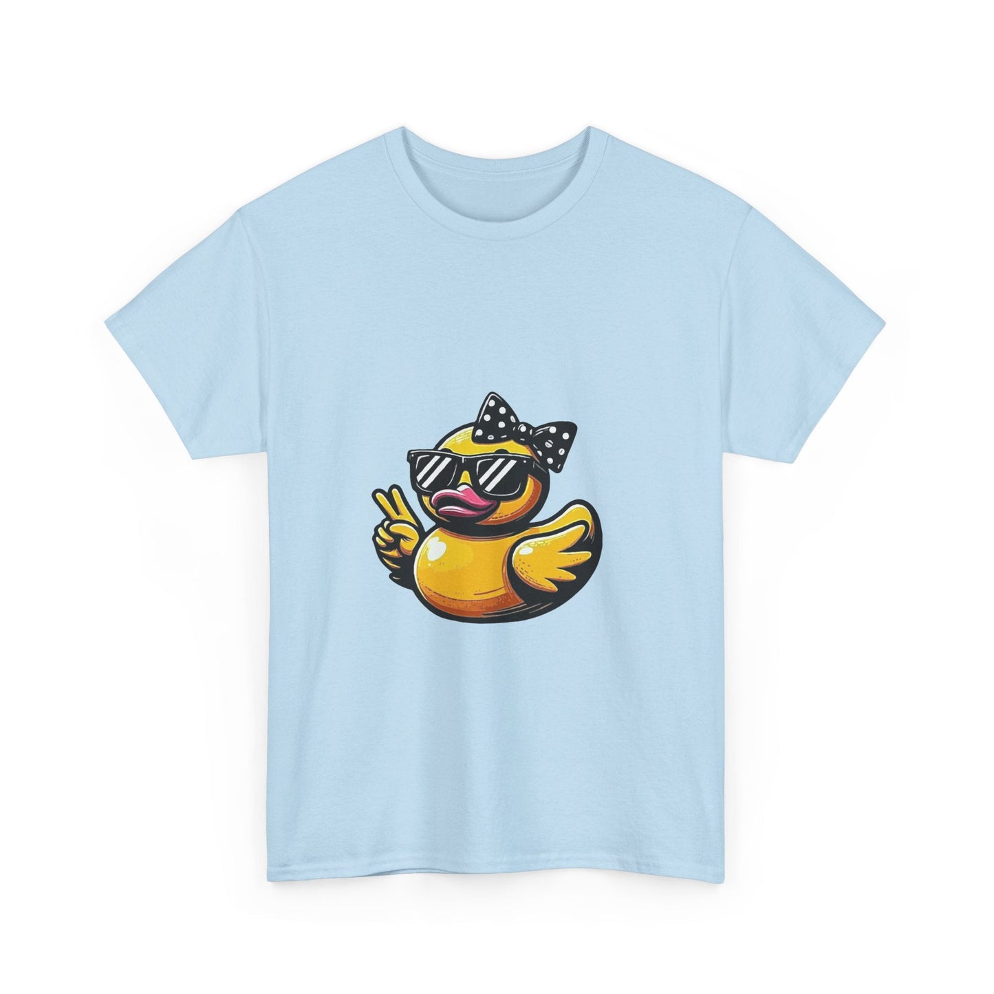 Chic Duck Unisex Heavy Cotton Tee - Fun Retro Graphic Shirt