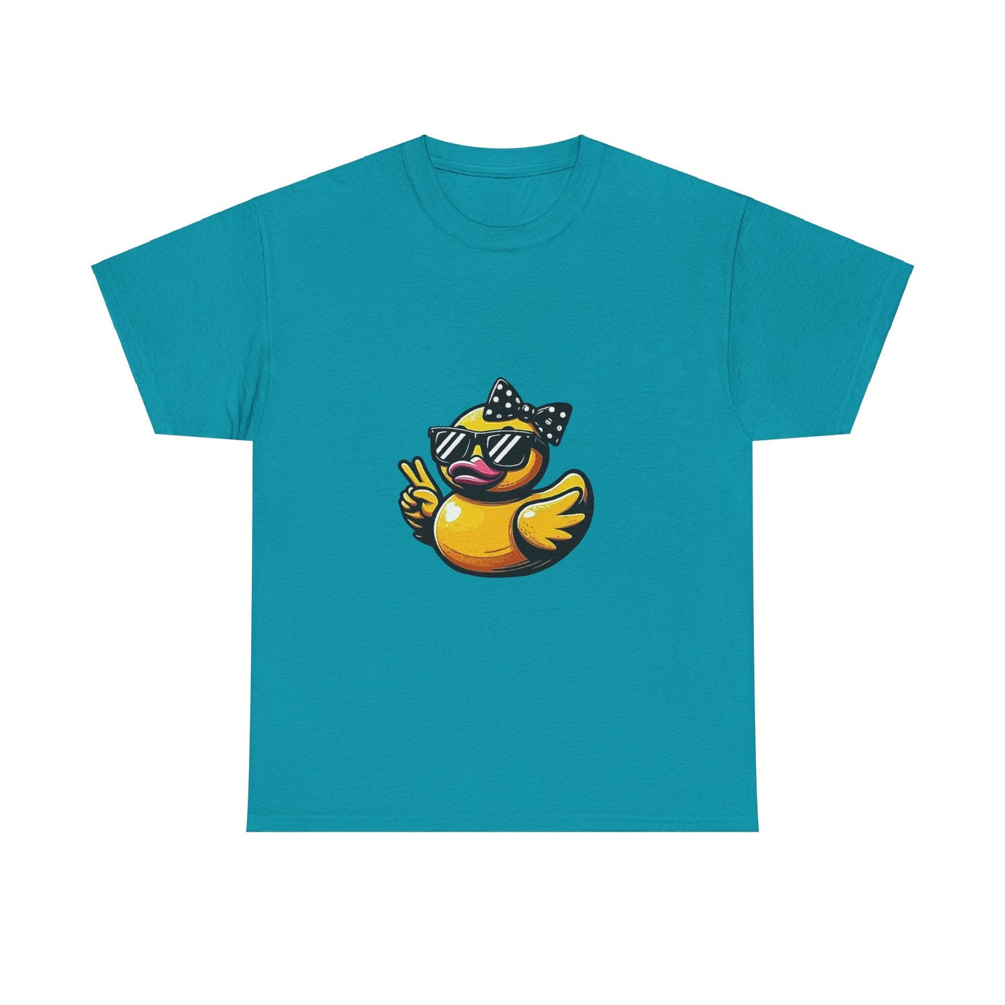 Chic Duck Unisex Heavy Cotton Tee - Fun Retro Graphic Shirt