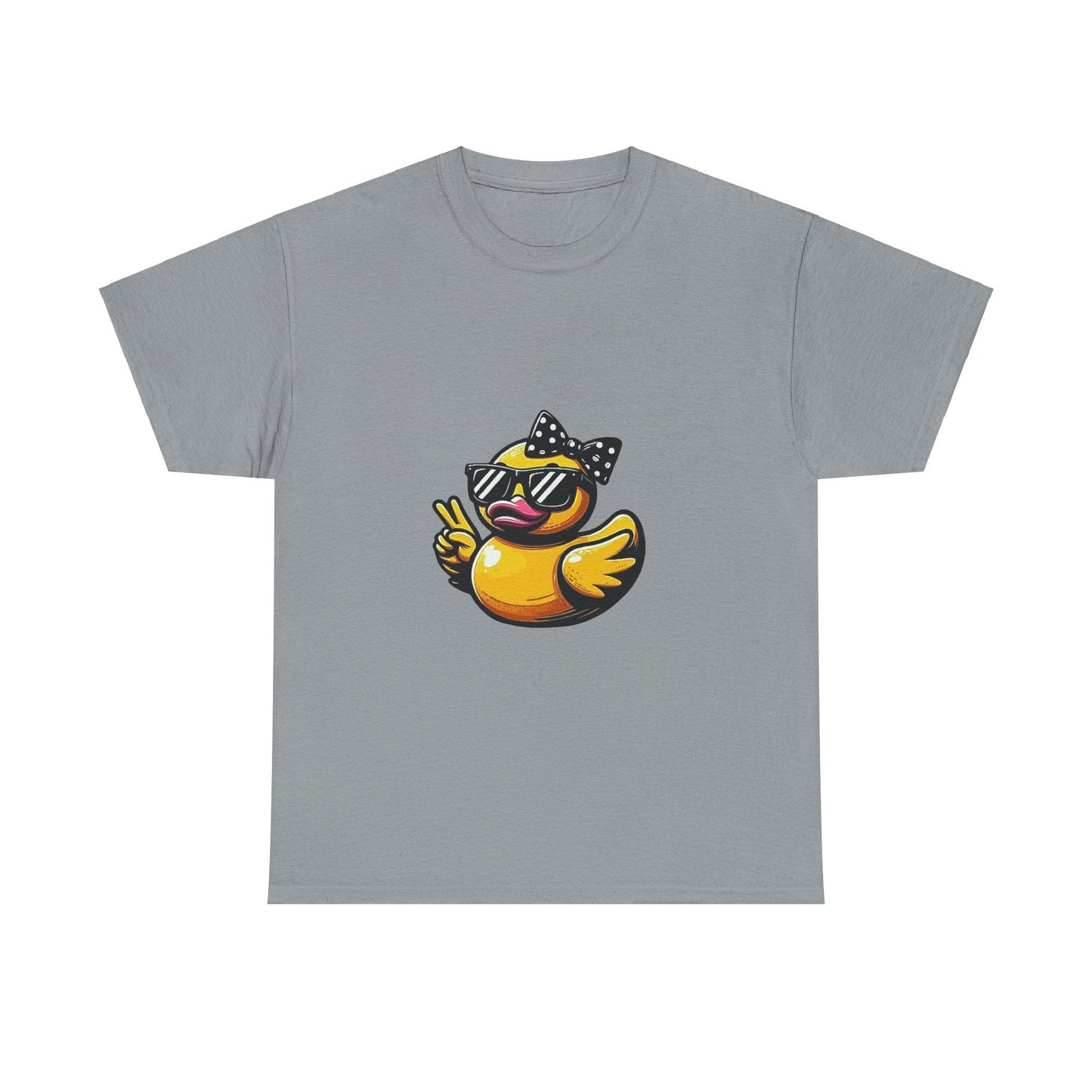 Chic Duck Unisex Heavy Cotton Tee - Fun Retro Graphic Shirt