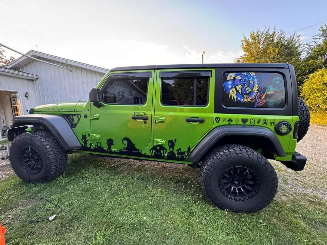 Custom Jl fenders vent decals