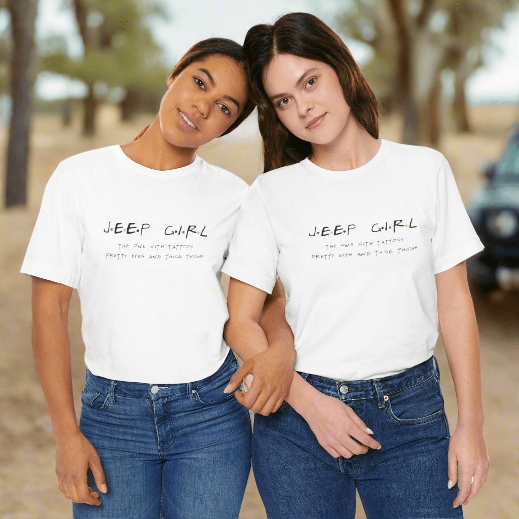 Jeep Girl Unisex Short Sleeve Tee - Tattoo Lover Gift