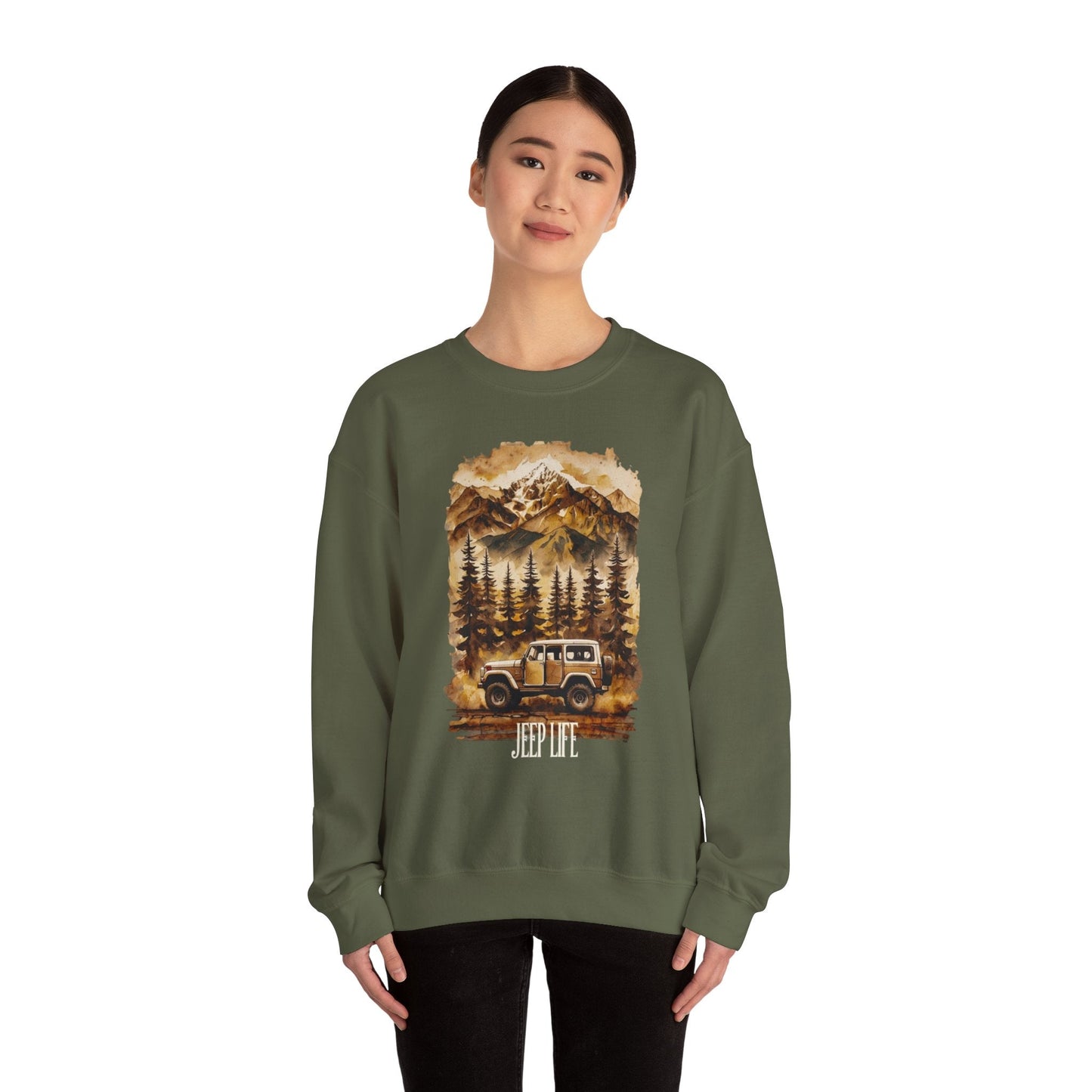 Nature-Inspired Unisex Heavy Blend™ Crewneck Sweatshirt - Perfect for Outdoor Lovers