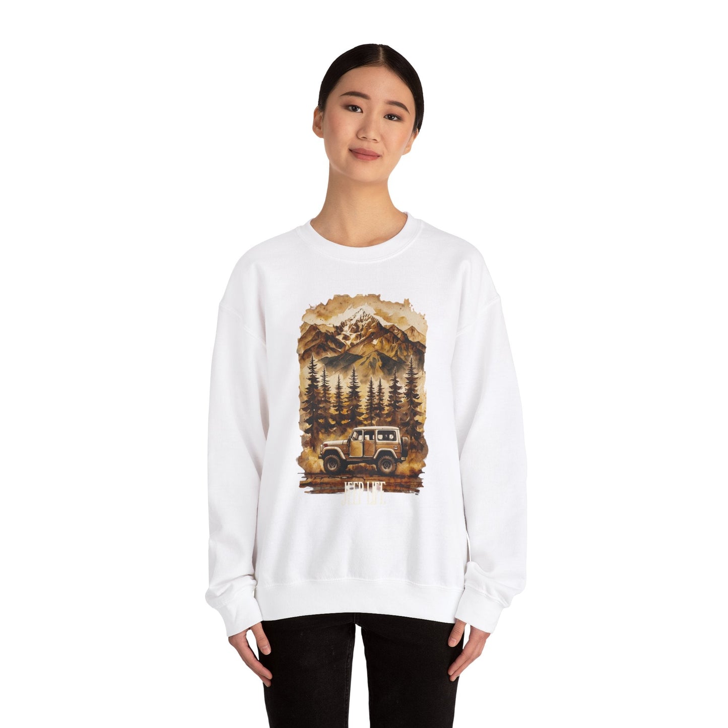 Nature-Inspired Unisex Heavy Blend™ Crewneck Sweatshirt - Perfect for Outdoor Lovers