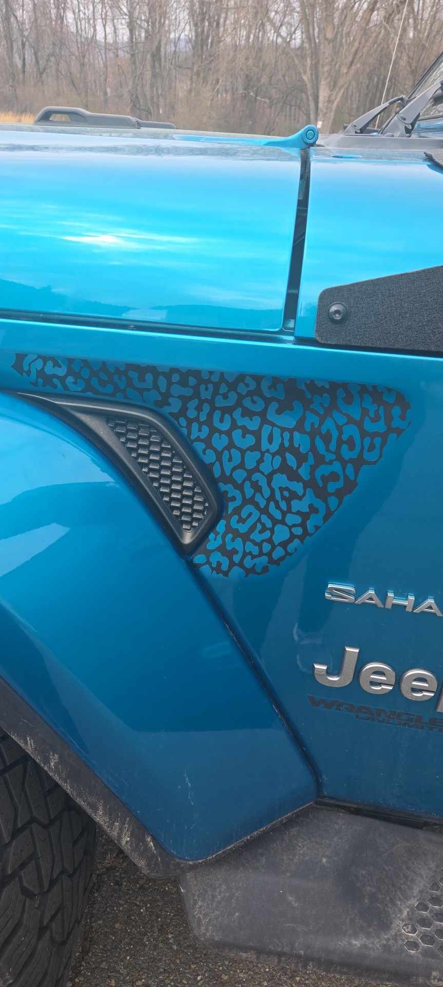 Jeep jl vent decals leopard