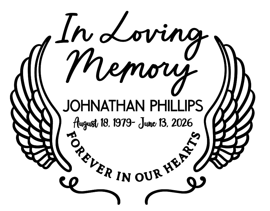 Johnathan Phillips memorial decal