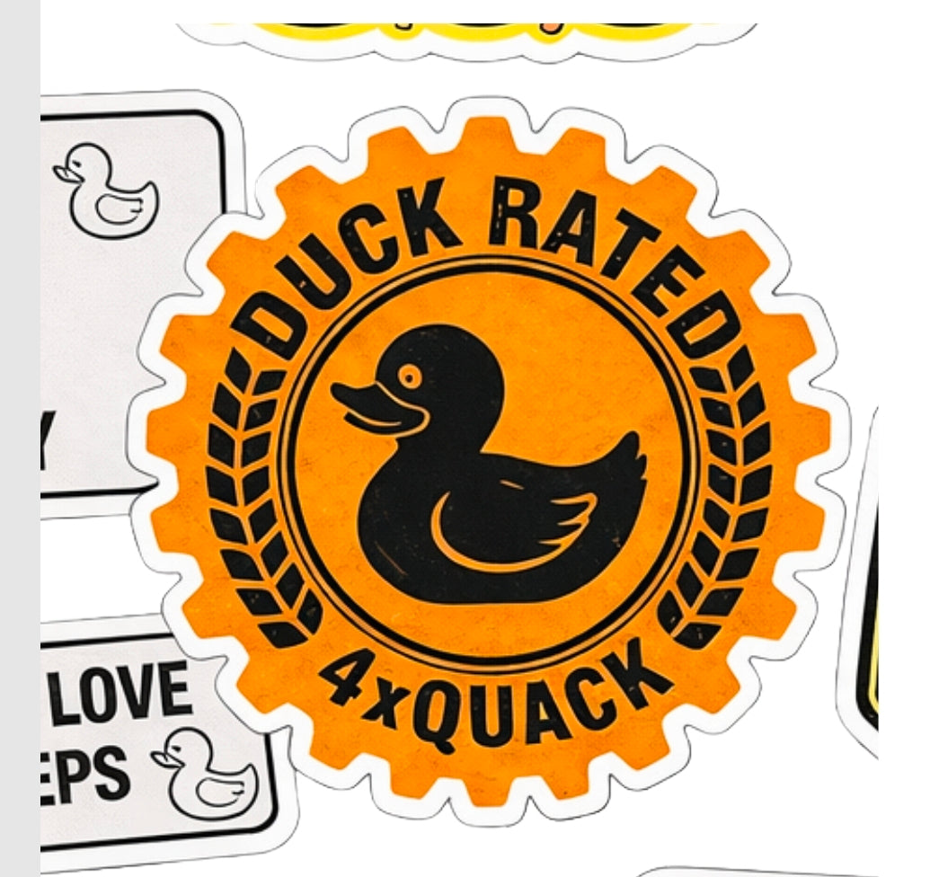 Duck Rated 4xquack decal