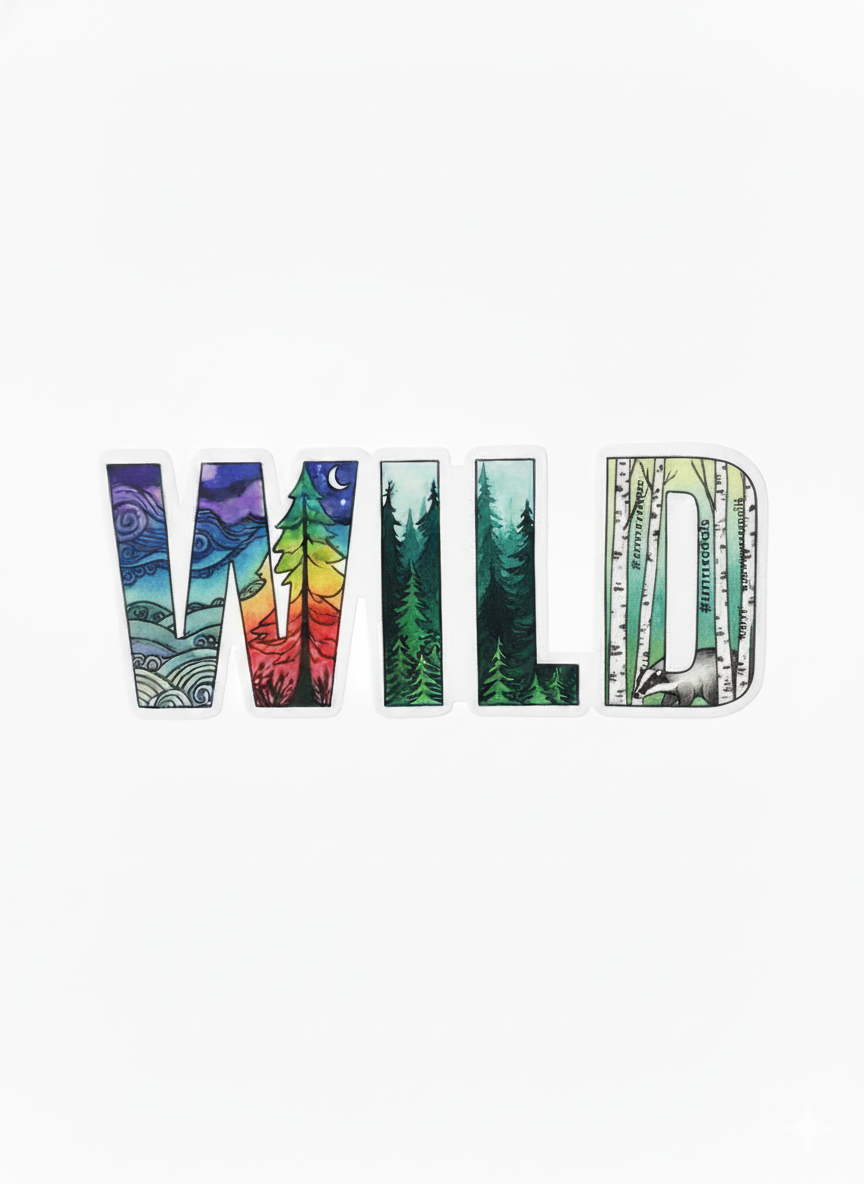 Wild 5in decal