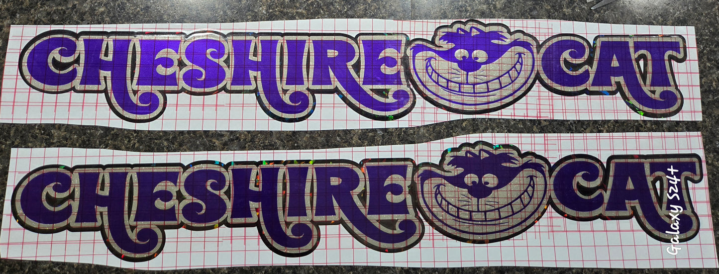 Custom designed Jeep hood name decal set