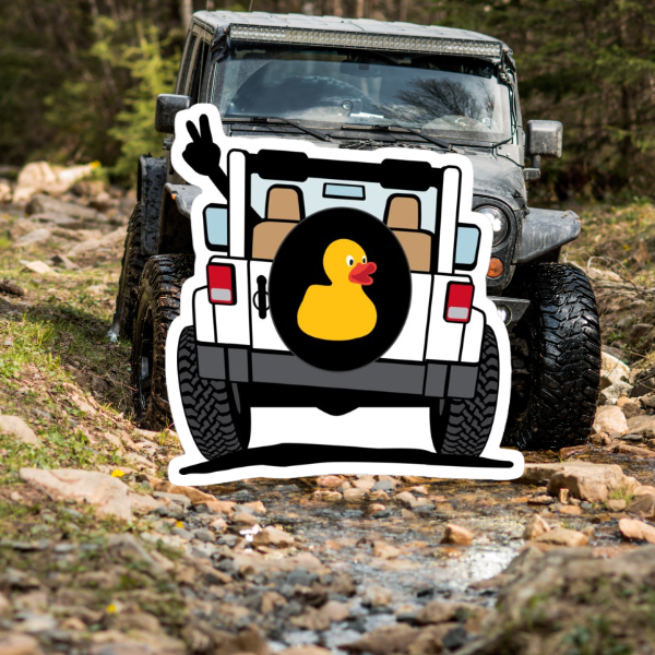 Duck and Wave decal 5inch