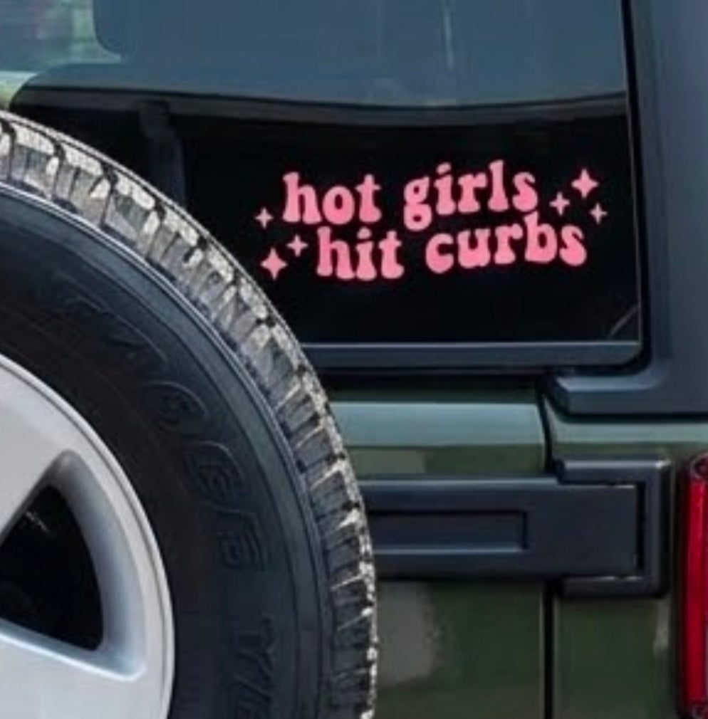 Hot girls hit curbs