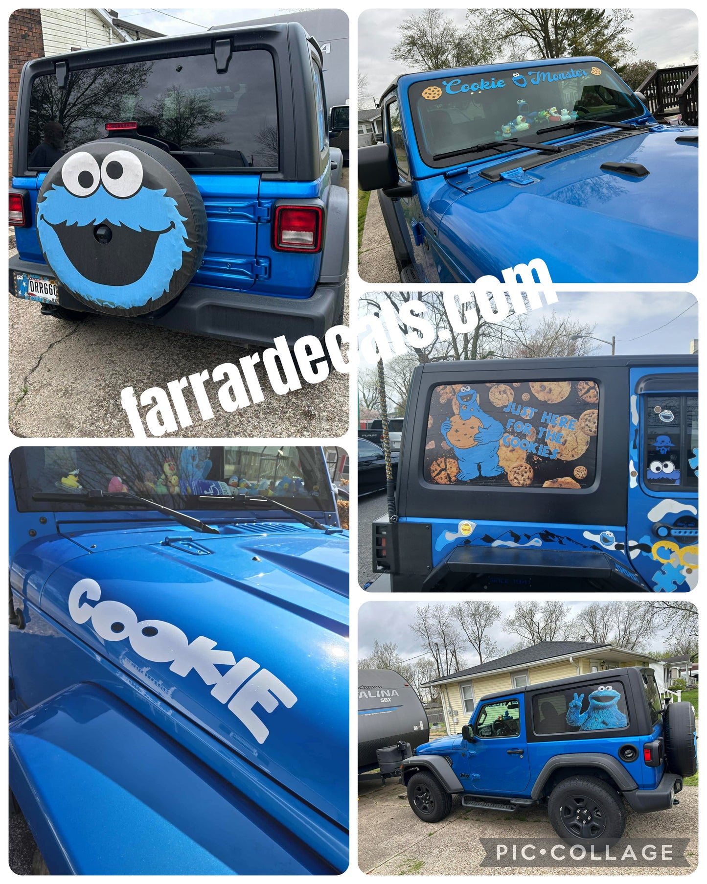 Custom Personalized Perforated See-Thru Window Decal Set