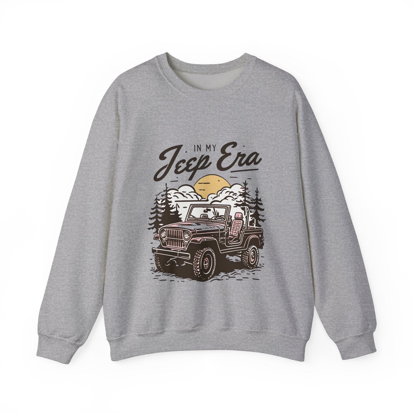 Unisex Era Graphic Crewneck Sweatshirt - Adventure Awaits!