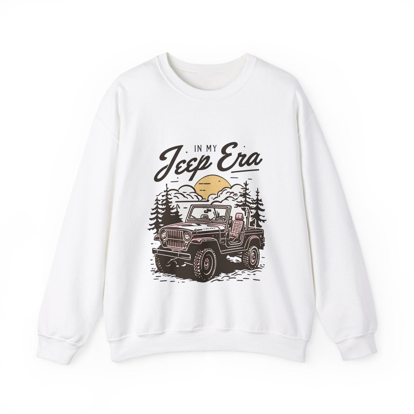 Unisex Era Graphic Crewneck Sweatshirt - Adventure Awaits!