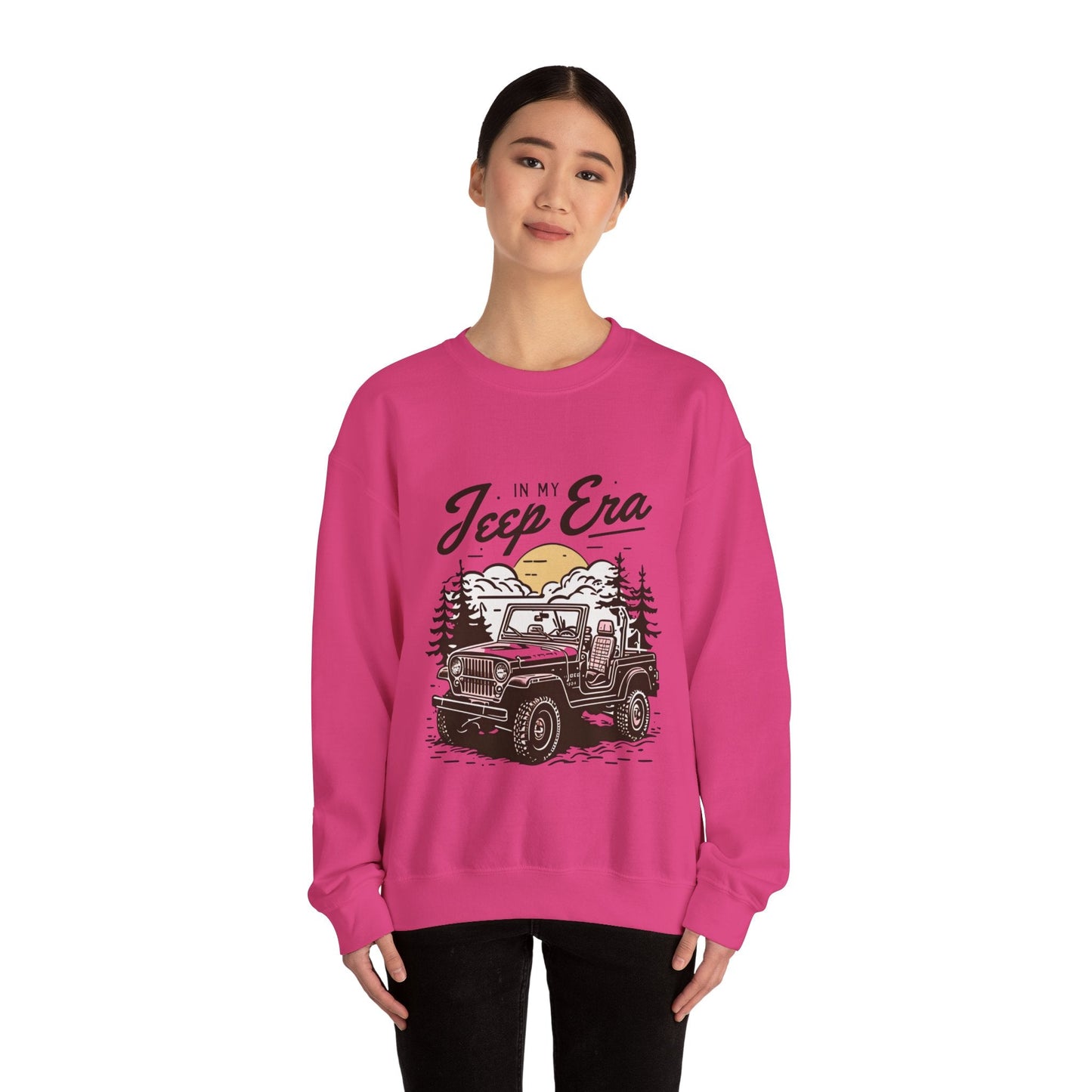 Unisex Era Graphic Crewneck Sweatshirt - Adventure Awaits!