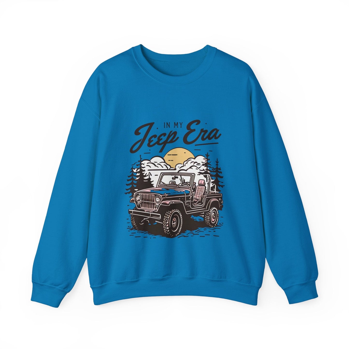 Unisex Era Graphic Crewneck Sweatshirt - Adventure Awaits!