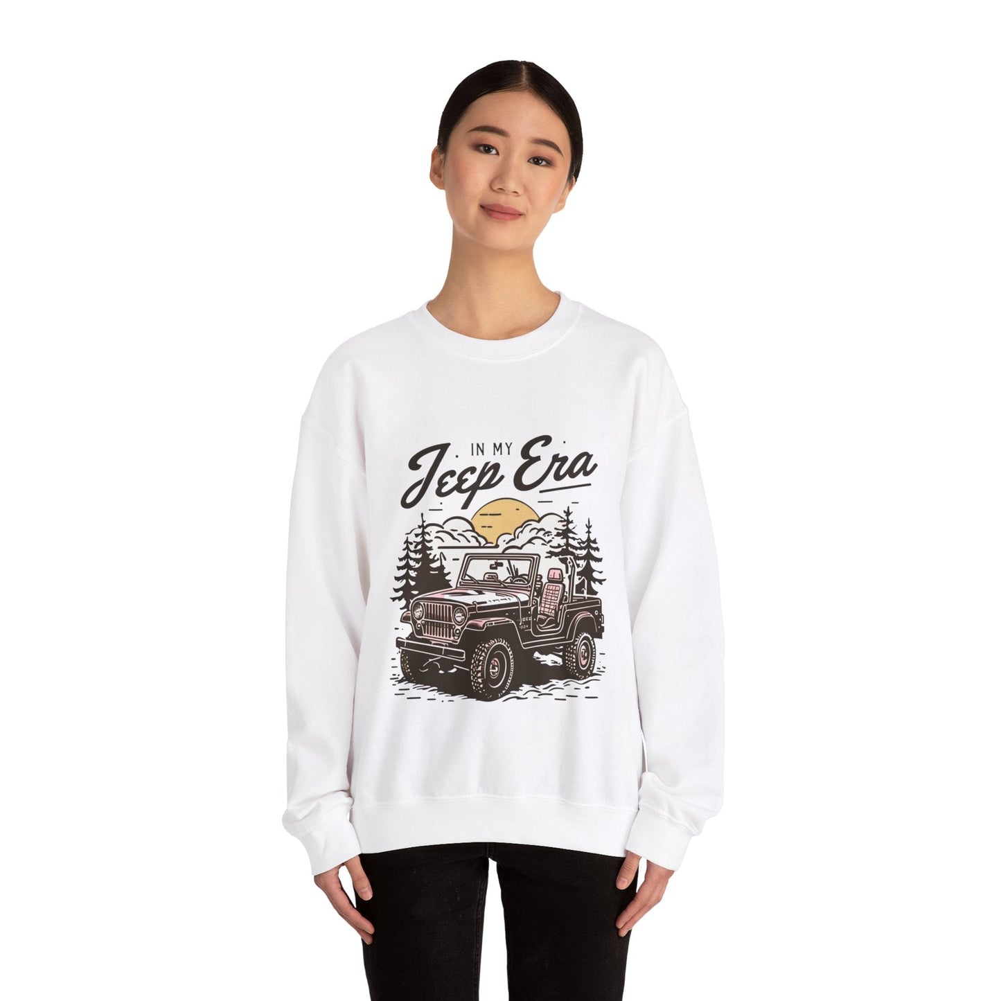Unisex Era Graphic Crewneck Sweatshirt - Adventure Awaits!