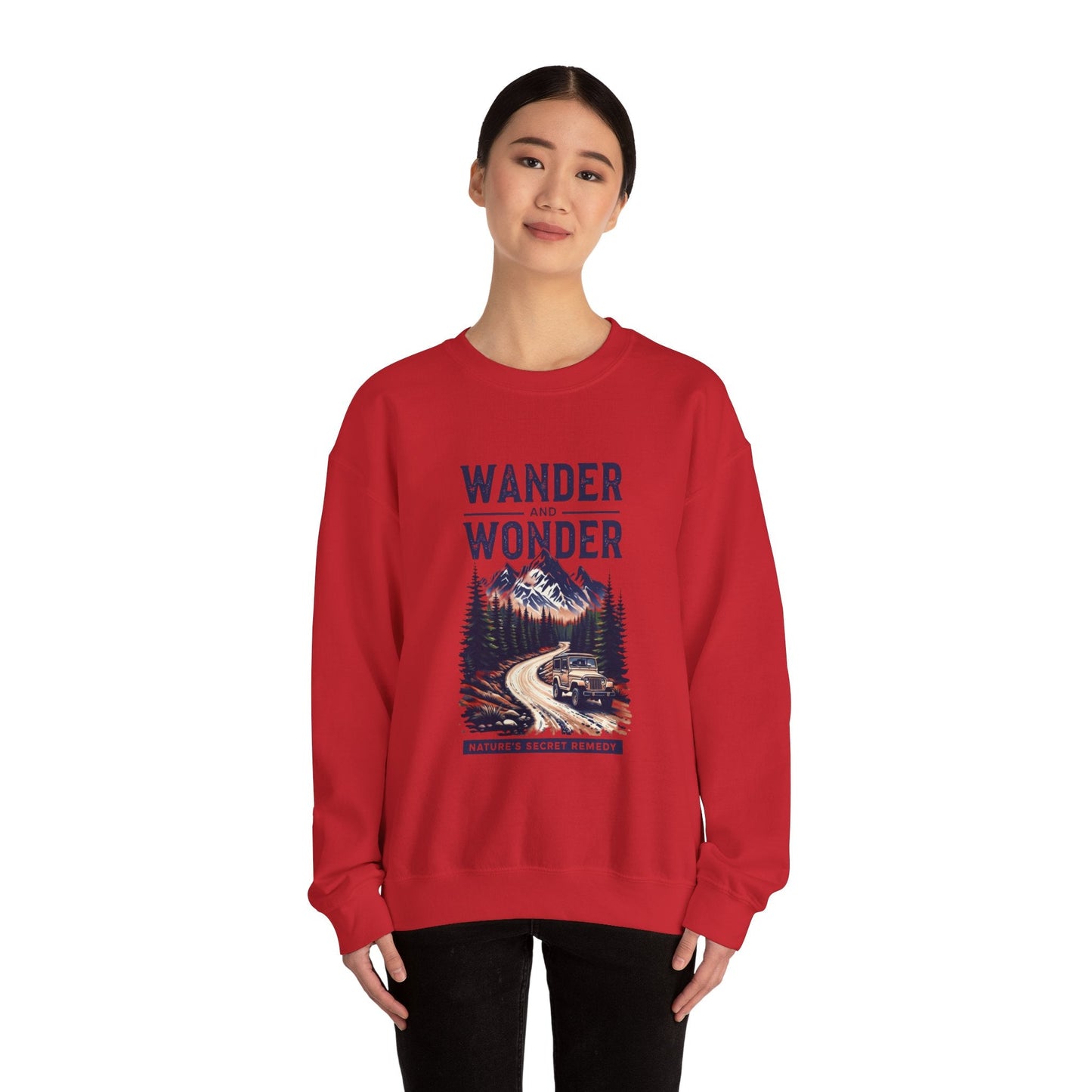 Wander and Wonder Adventure Sweatshirt - Unisex Heavy Blend™ Crewneck