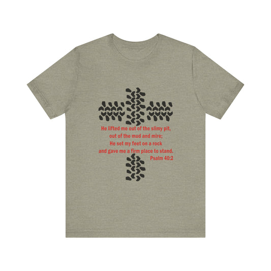PSALMS 40 Jersey Short Sleeve Tee