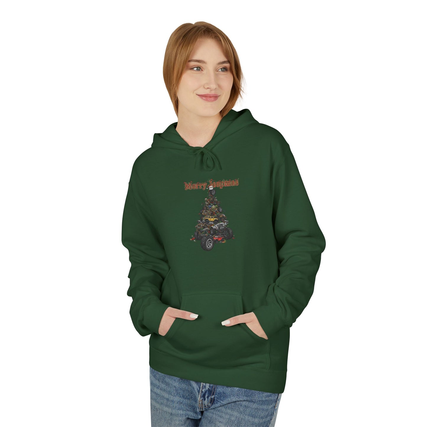 Merry Jeepmas Christmas Hoodie — Festive Jeep Holiday Pullover