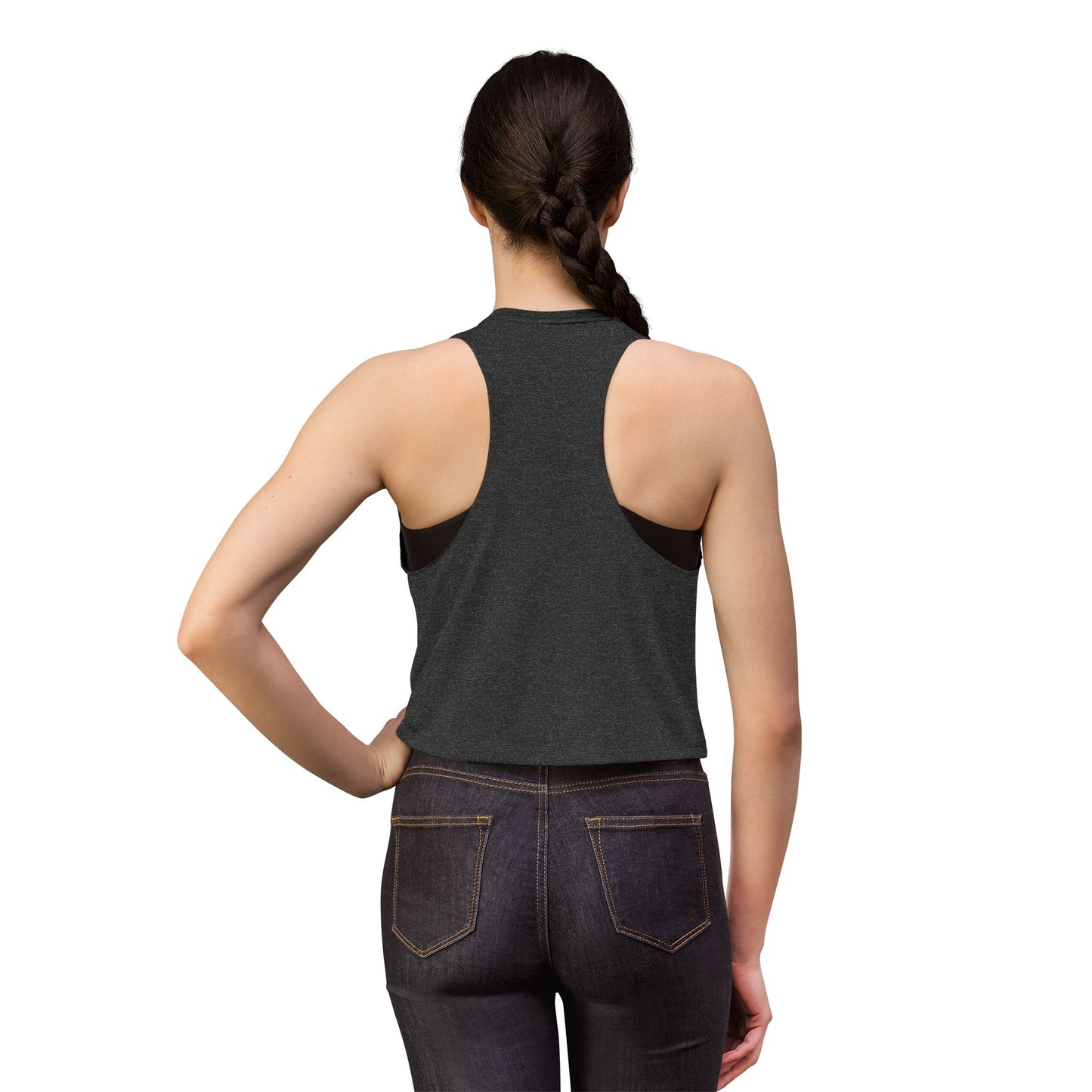 Crop Top — I Am That Bitch Graphic (Skull, Roses & Peace Sign)