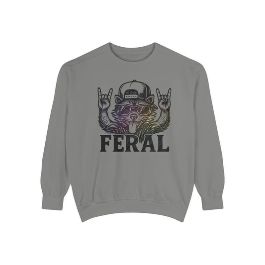 Raccoon Sweatshirt - Feral Raccoon Crewneck