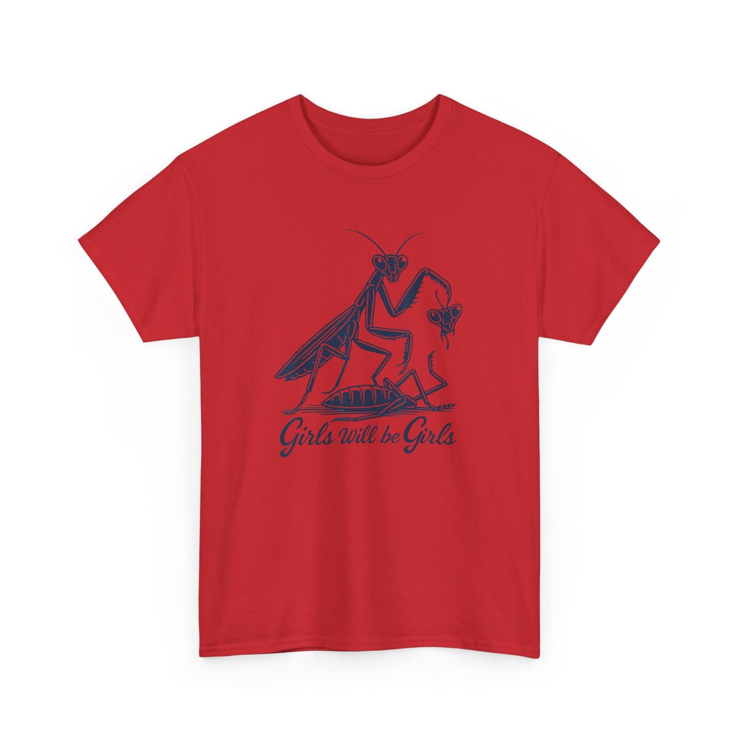 T-Shirt Girls will be girls praying mantis