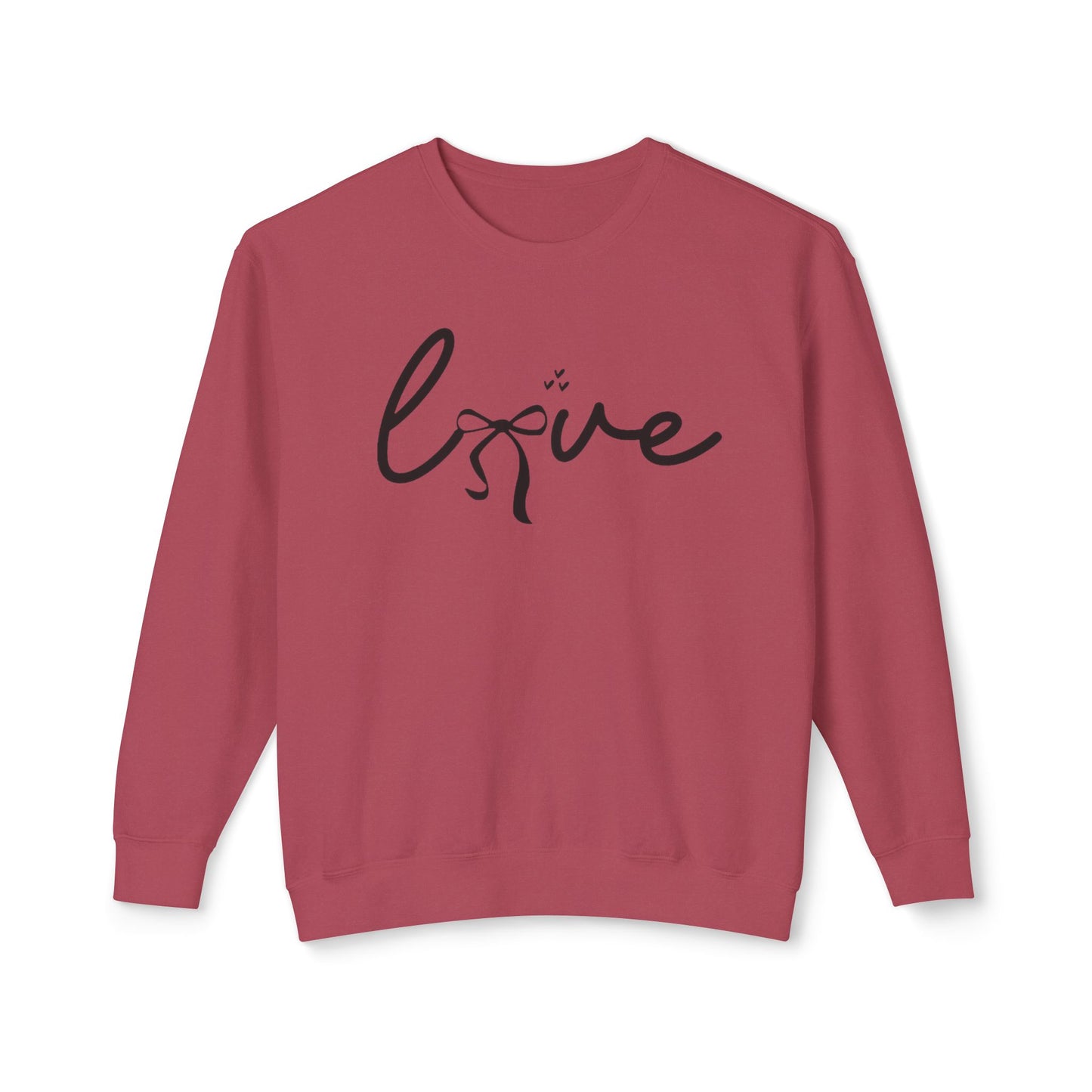Love Crewneck Sweatshirt — Lightweight Casual Pullover
