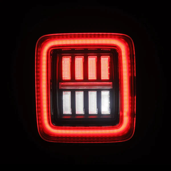 AlphaRex 18-23 Jeep Wrangler JL NOVA Prismatic LED Taillights Alpha-Black