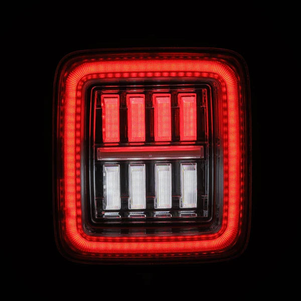 AlphaRex 18-24 Jeep Wrangler JL NOVA-Series Prismatic LED Tail Lights Clear