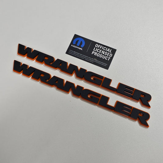 Laser Cut Acrylic Jeep "Wrangler" Fender Emblem