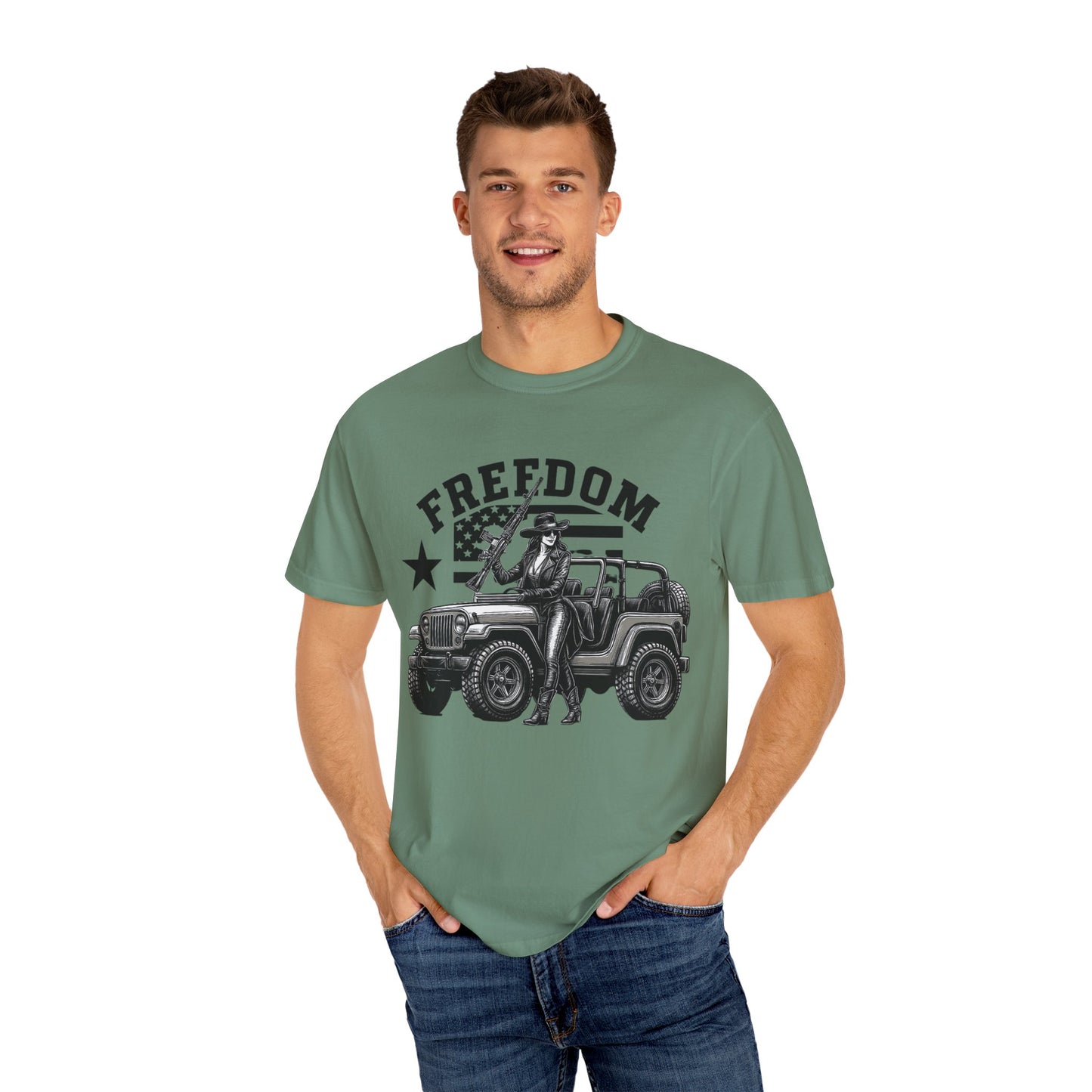 Garment-Dyed T-shirt - Freedom Offroad Tee