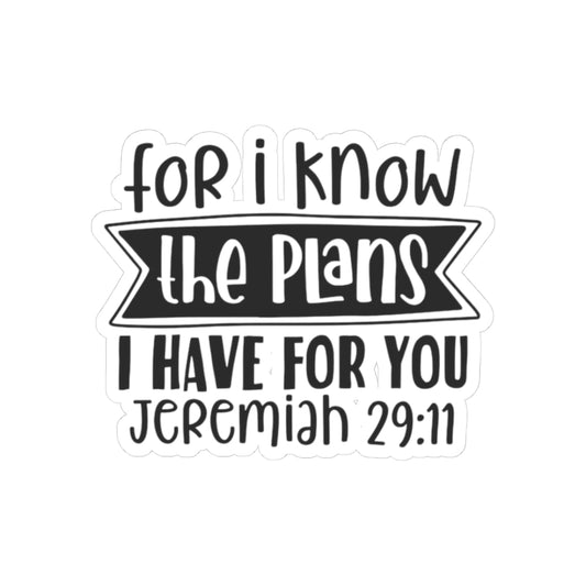 Jeremiah 29:11 vinyl decal
